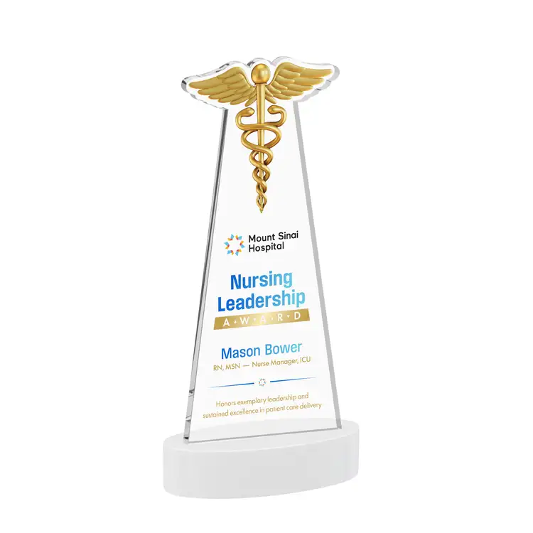 Caduceus Award on Alberton Base - Multicolor Print #18