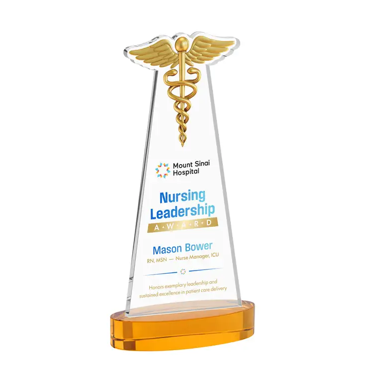 Caduceus Award on Alberton Base - Multicolor Print #20