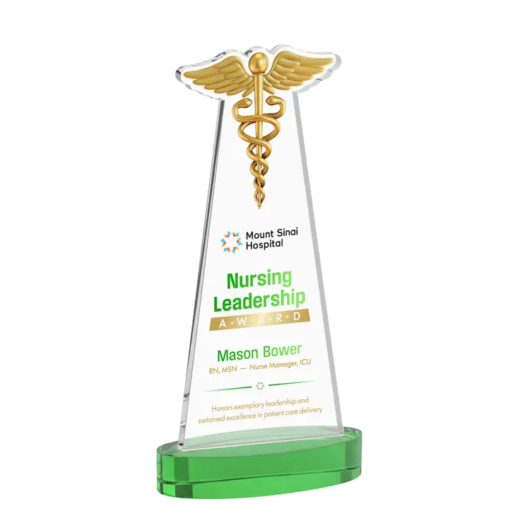 Caduceus Award on Alberton Base - Multicolor Print #22