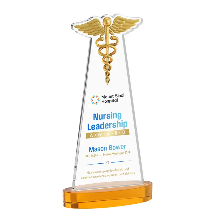 Caduceus Award on Alberton Base - Multicolor Print #29