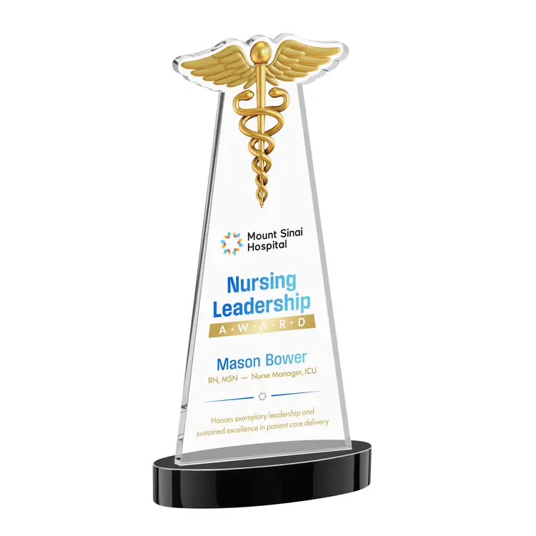 Caduceus Award on Alberton Base - Multicolor Print #32