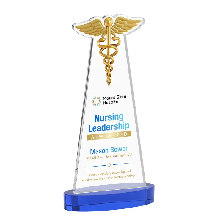 Caduceus Award on Alberton Base - Multicolor Print #33