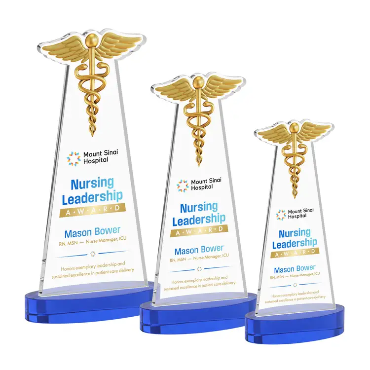 Caduceus Award on Alberton Base - Multicolor Print #6