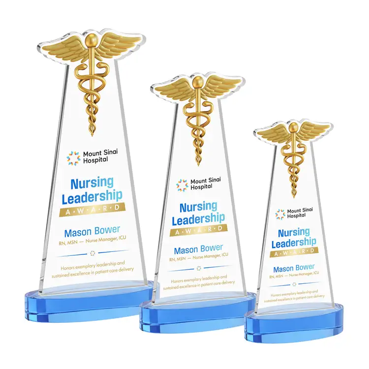 Caduceus Award on Alberton Base - Multicolor Print #8