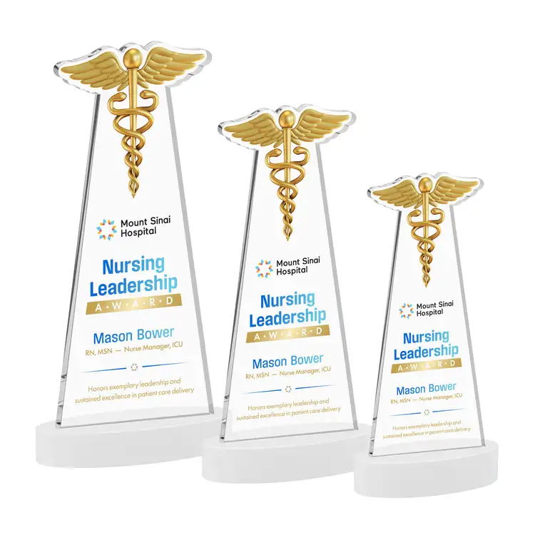 Caduceus Award on Alberton Base - Multicolor Print #9