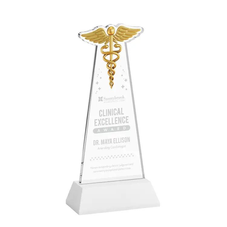 Trophée Caduceus sur socle Hartford - Gravure #20