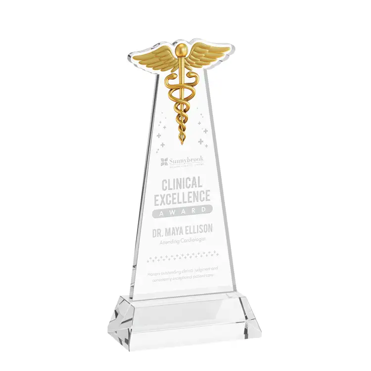 Trophée Caduceus sur socle Hartford - Gravure #21