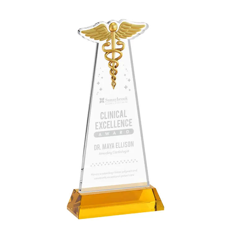 Trophée Caduceus sur socle Hartford - Gravure #22