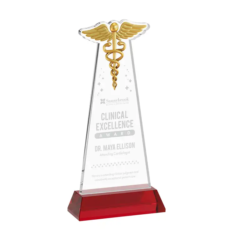 Trophée Caduceus sur socle Hartford - Gravure #28