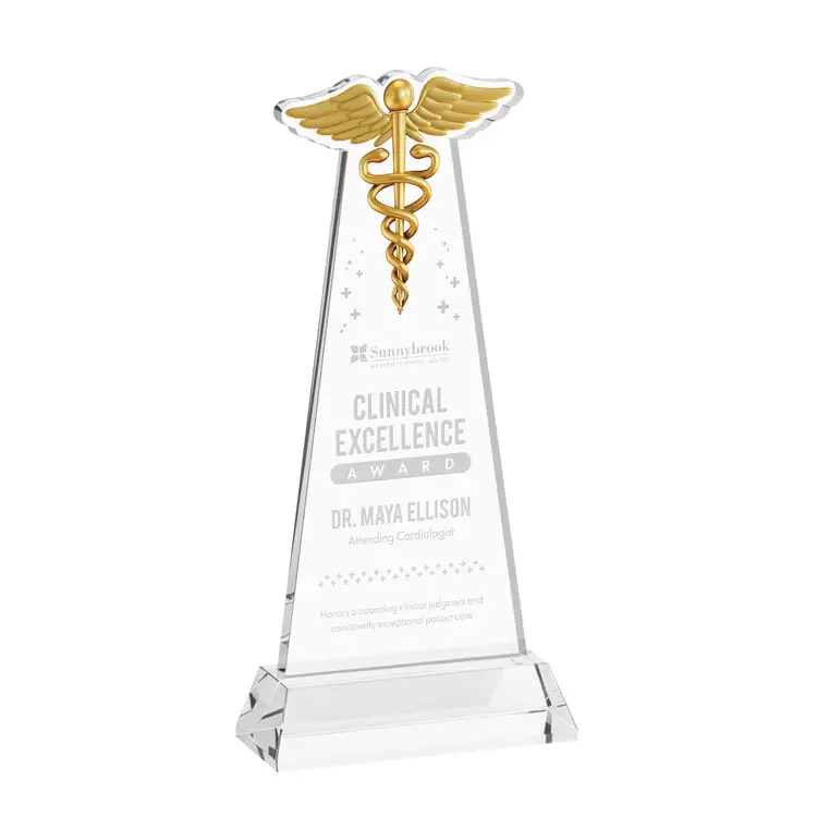 Trophée Caduceus sur socle Hartford - Gravure #31