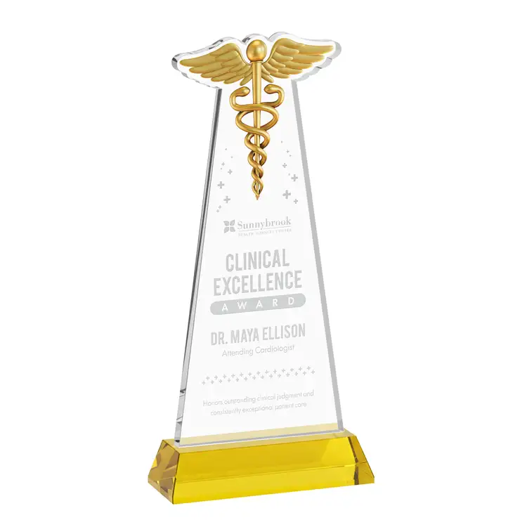 Trophée Caduceus sur socle Hartford - Gravure #33