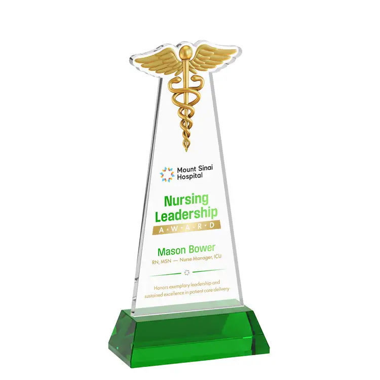 Trophée Caduceus sur socle Hartford - Impression multicolore #14