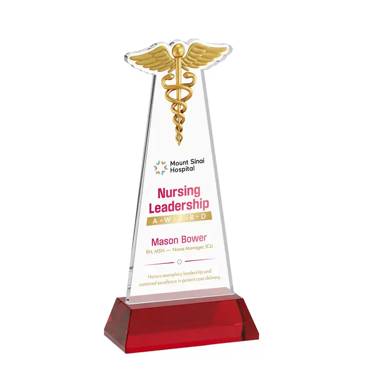 Trophée Caduceus sur socle Hartford - Impression multicolore #18