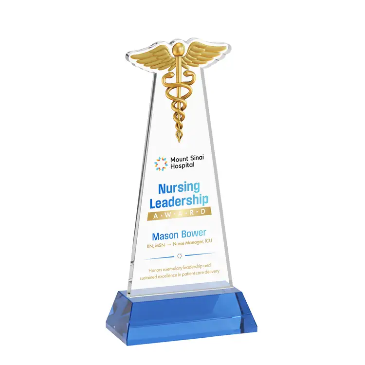Trophée Caduceus sur socle Hartford - Impression multicolore #19