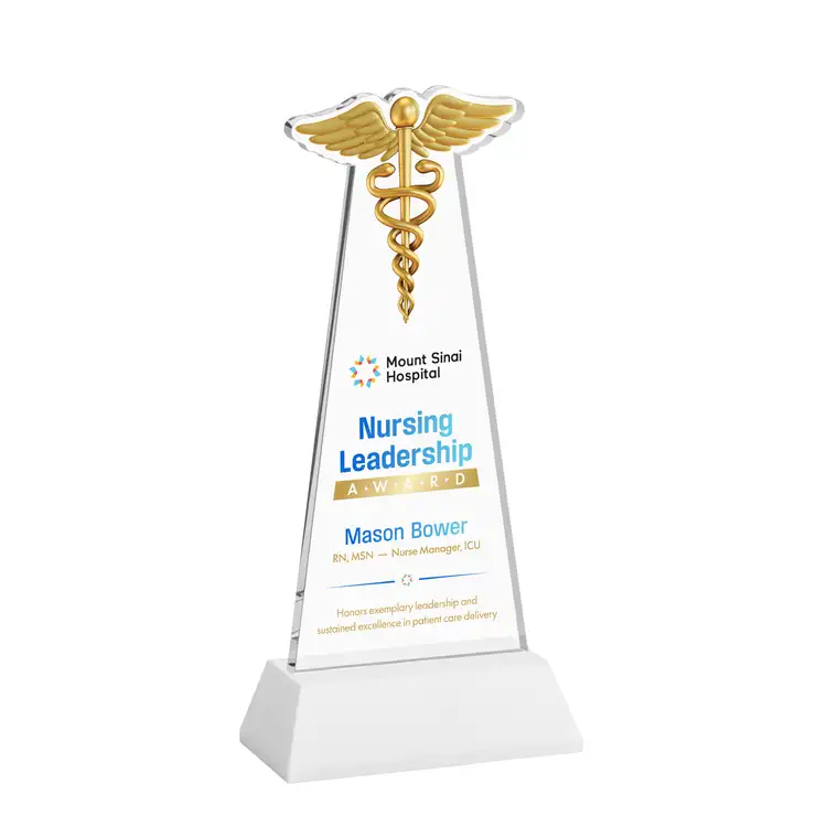 Trophée Caduceus sur socle Hartford - Impression multicolore #20