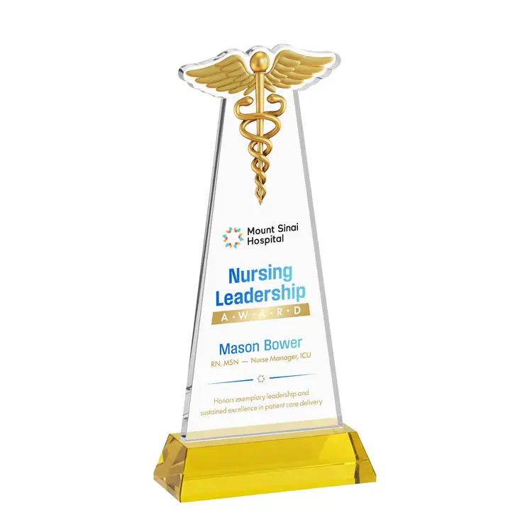 Trophée Caduceus sur socle Hartford - Impression multicolore #23