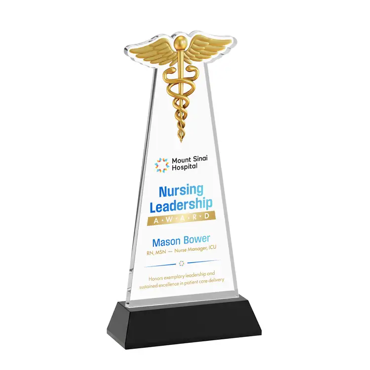 Trophée Caduceus sur socle Hartford - Impression multicolore #25