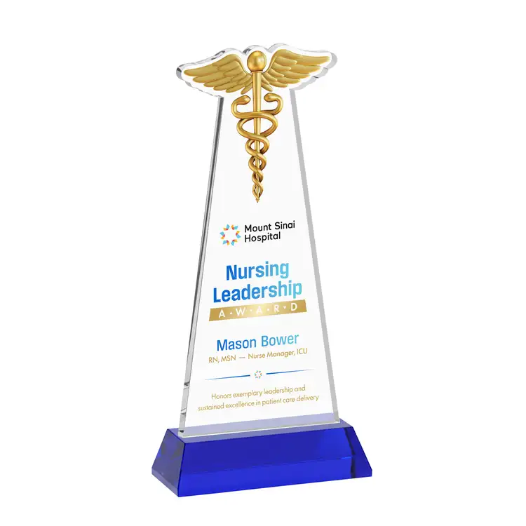 Trophée Caduceus sur socle Hartford - Impression multicolore #26