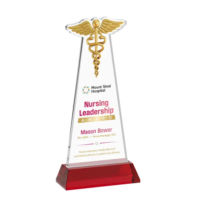 Trophée Caduceus sur socle Hartford - Impression multicolore #28