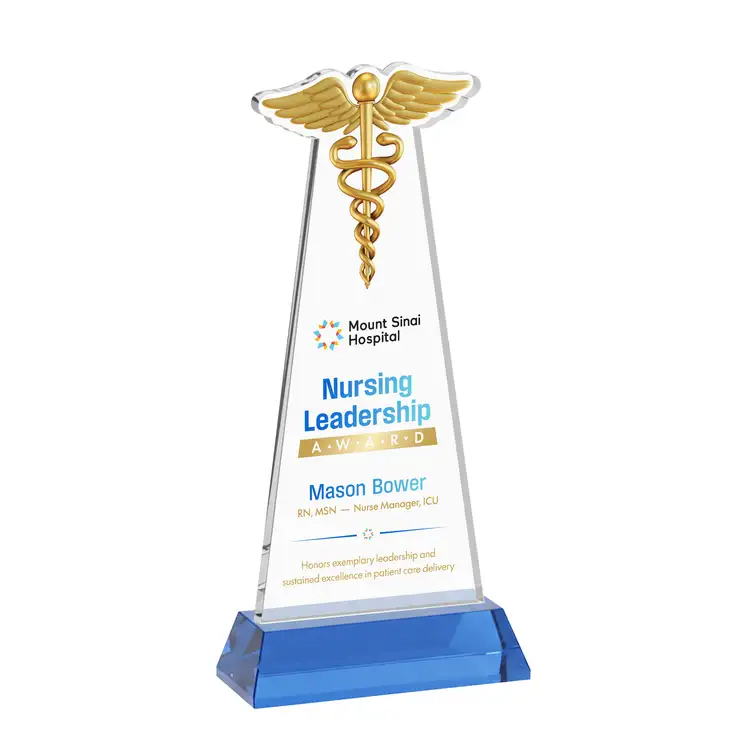 Trophée Caduceus sur socle Hartford - Impression multicolore #29