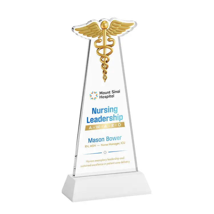 Trophée Caduceus sur socle Hartford - Impression multicolore #30
