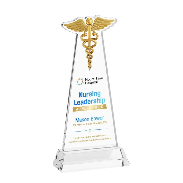 Trophée Caduceus sur socle Hartford - Impression multicolore #31
