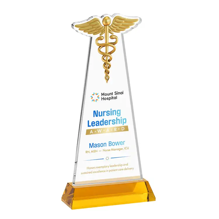 Trophée Caduceus sur socle Hartford - Impression multicolore #32