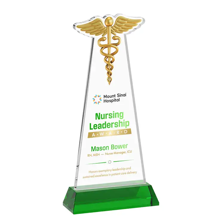 Trophée Caduceus sur socle Hartford - Impression multicolore #34