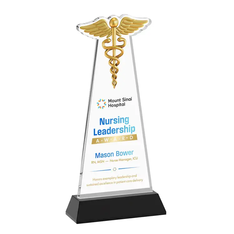 Trophée Caduceus sur socle Hartford - Impression multicolore #35