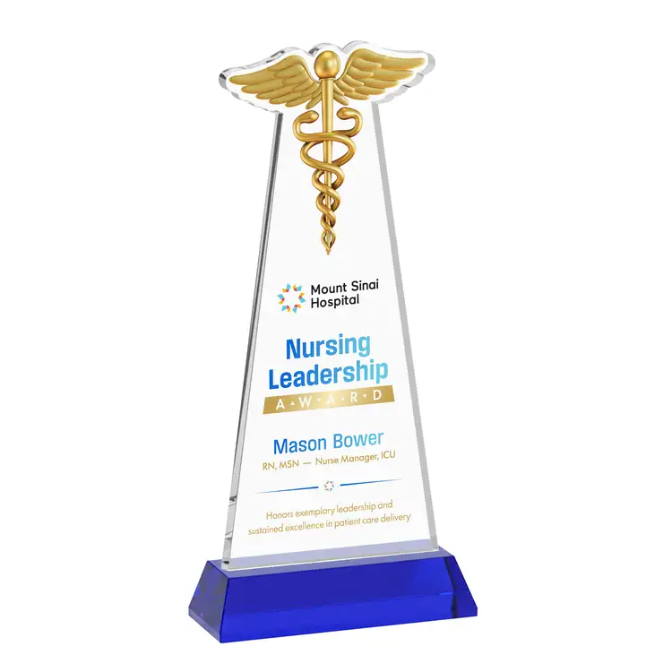 Trophée Caduceus sur socle Hartford - Impression multicolore #36
