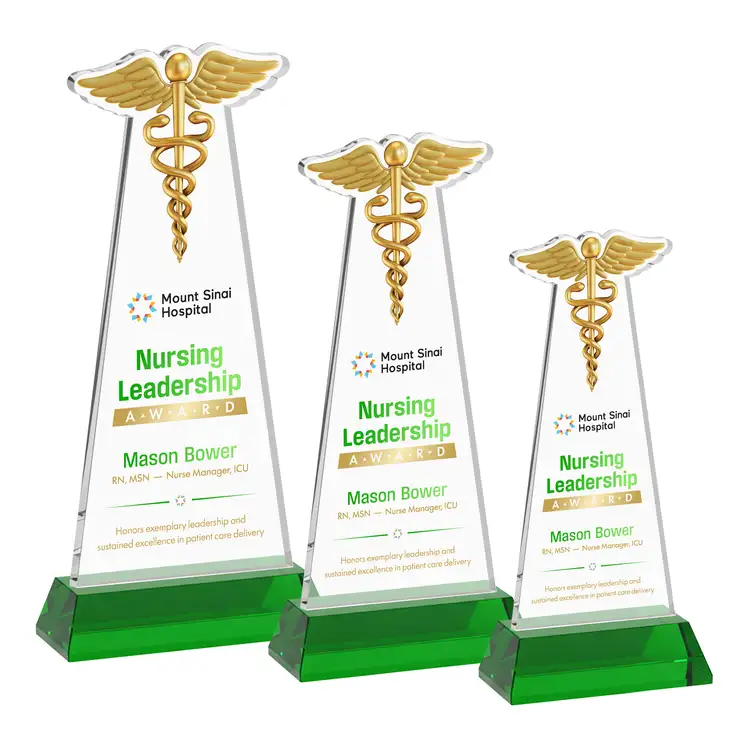 Trophée Caduceus sur socle Hartford - Impression multicolore #4