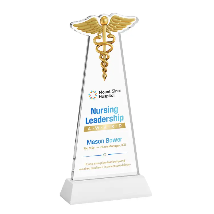 Trophée Caduceus sur socle Hartford - Impression multicolore #40