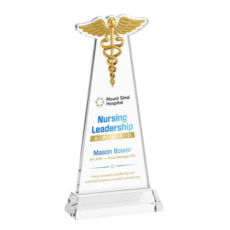 Trophée Caduceus sur socle Hartford - Impression multicolore #41