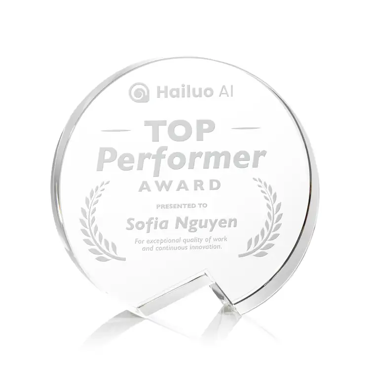 Callaway Round Optical Crystal Award