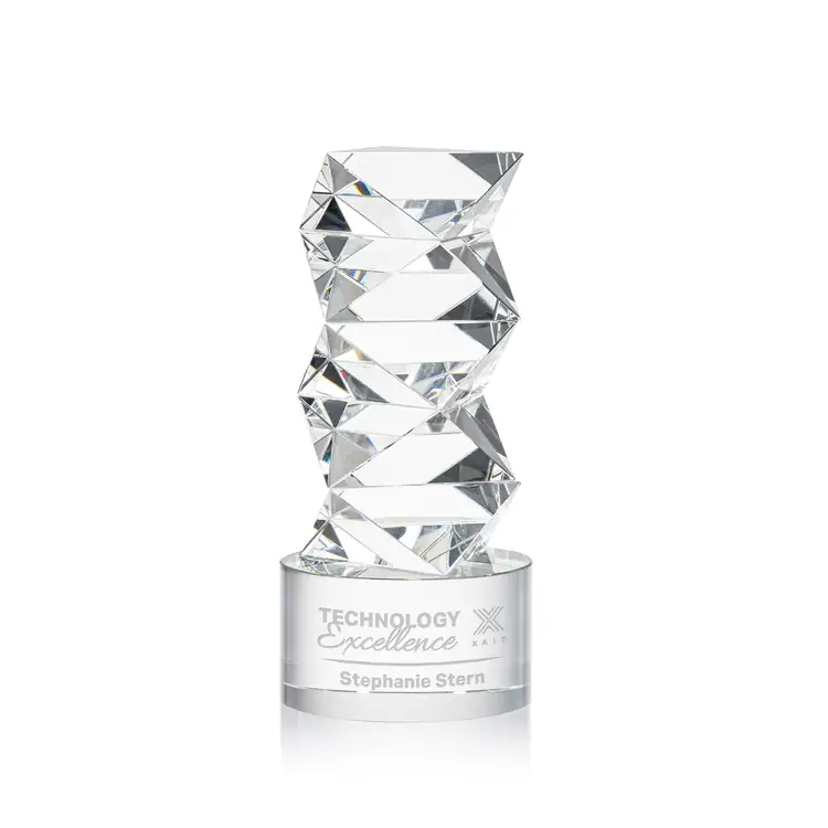 Callucci Optical Crystal Award on Clear Marvel Base #2