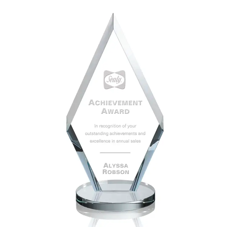 Cancun Award - Starfire Crystal - Engraved #2