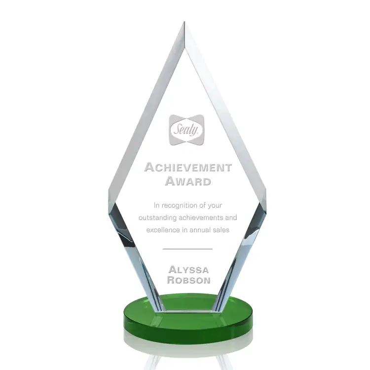 Cancun Award - Starfire Crystal - Engraved #4