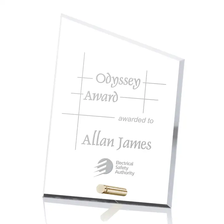 Cantebury Starfire Crystal Award - Peak - Deep Etch #2
