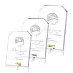 Trophée Cantebury en cristal Starfire - Rectangle tronqué - Gravure
