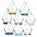 Trophée Canton en cristal Starfire - Gravure