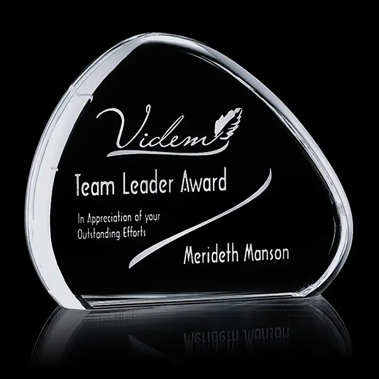 Capello Optical Crystal Award with Rounded Edges