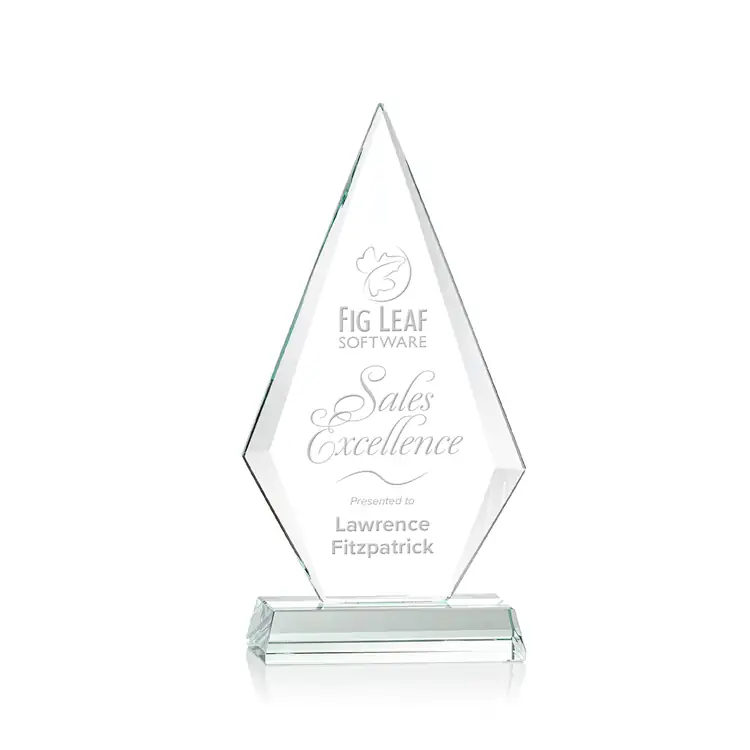 Capricia Starfire Crystal Award - Deep Etch #2