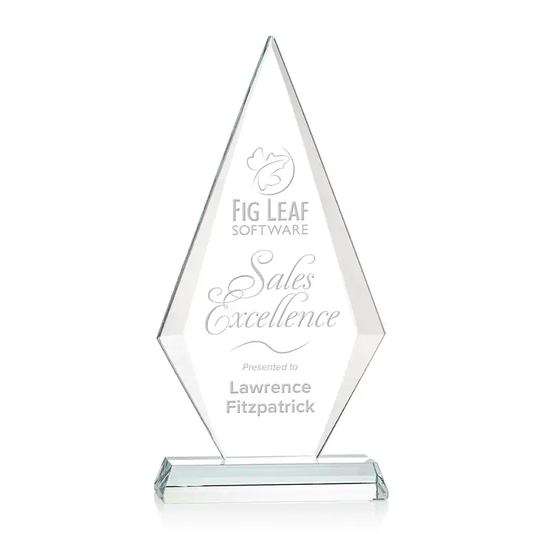 Capricia Starfire Crystal Award - Deep Etch #4