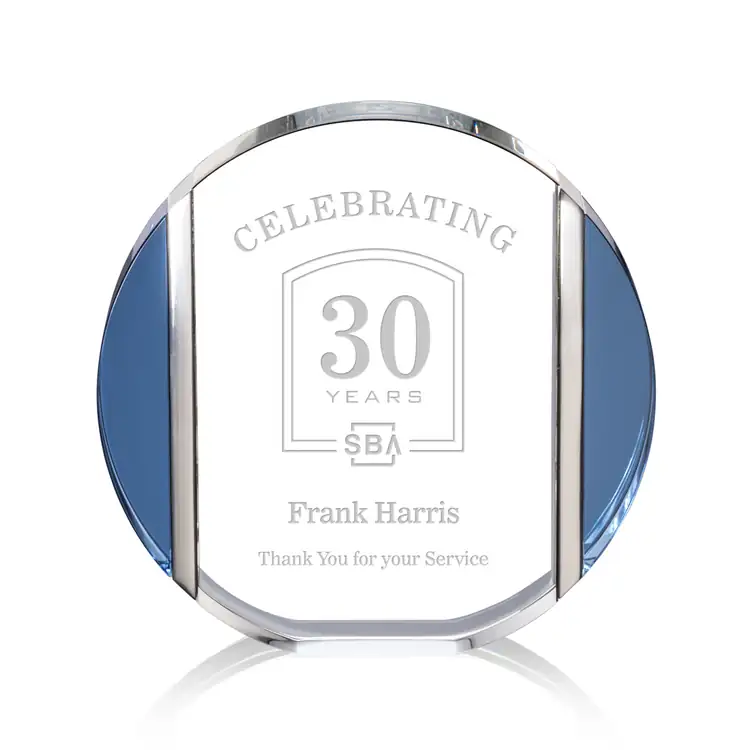 Carbone Circle Optical Crystal Award