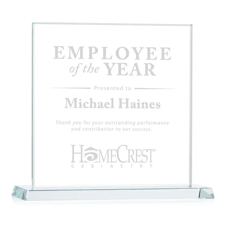 Cardiff Award - Starfire Crystal - Engraved #2