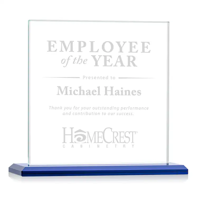 Cardiff Award - Starfire Crystal - Engraved #4