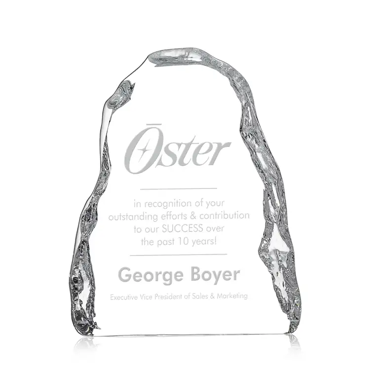 Carling Optical Crystal Award - Iceberg - Deep Etch