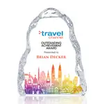 Trophée Carling en cristal optique - Iceberg - Multicolore