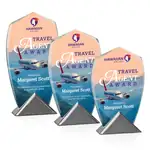 Trophée Catania en cristal Starfire - Multicolore
