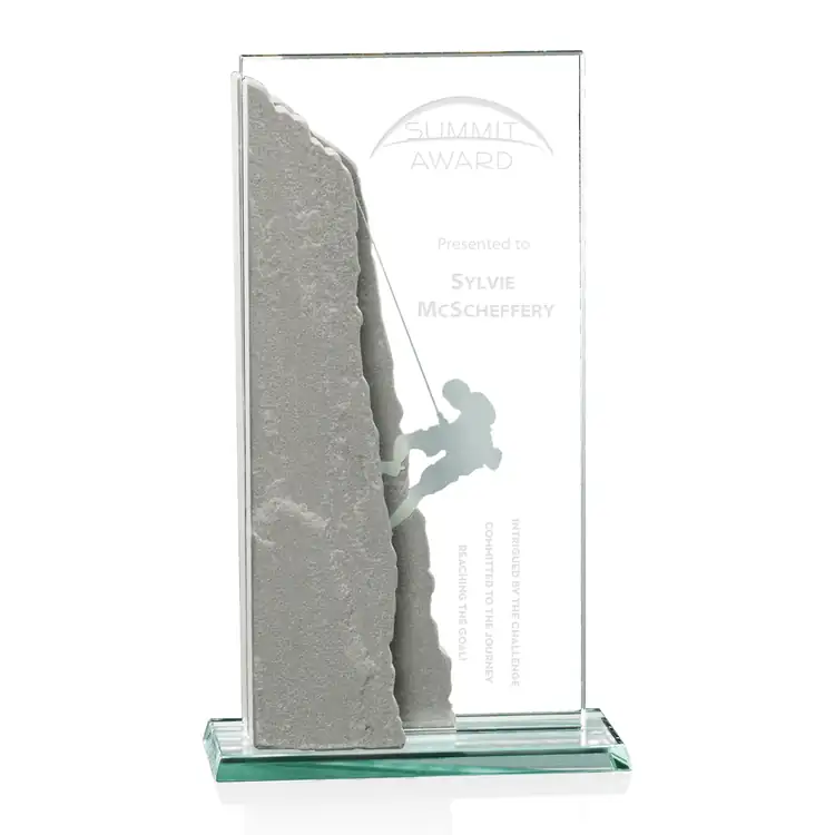 Trophée Challenge Prestige Glass en cristal Starfire et grès